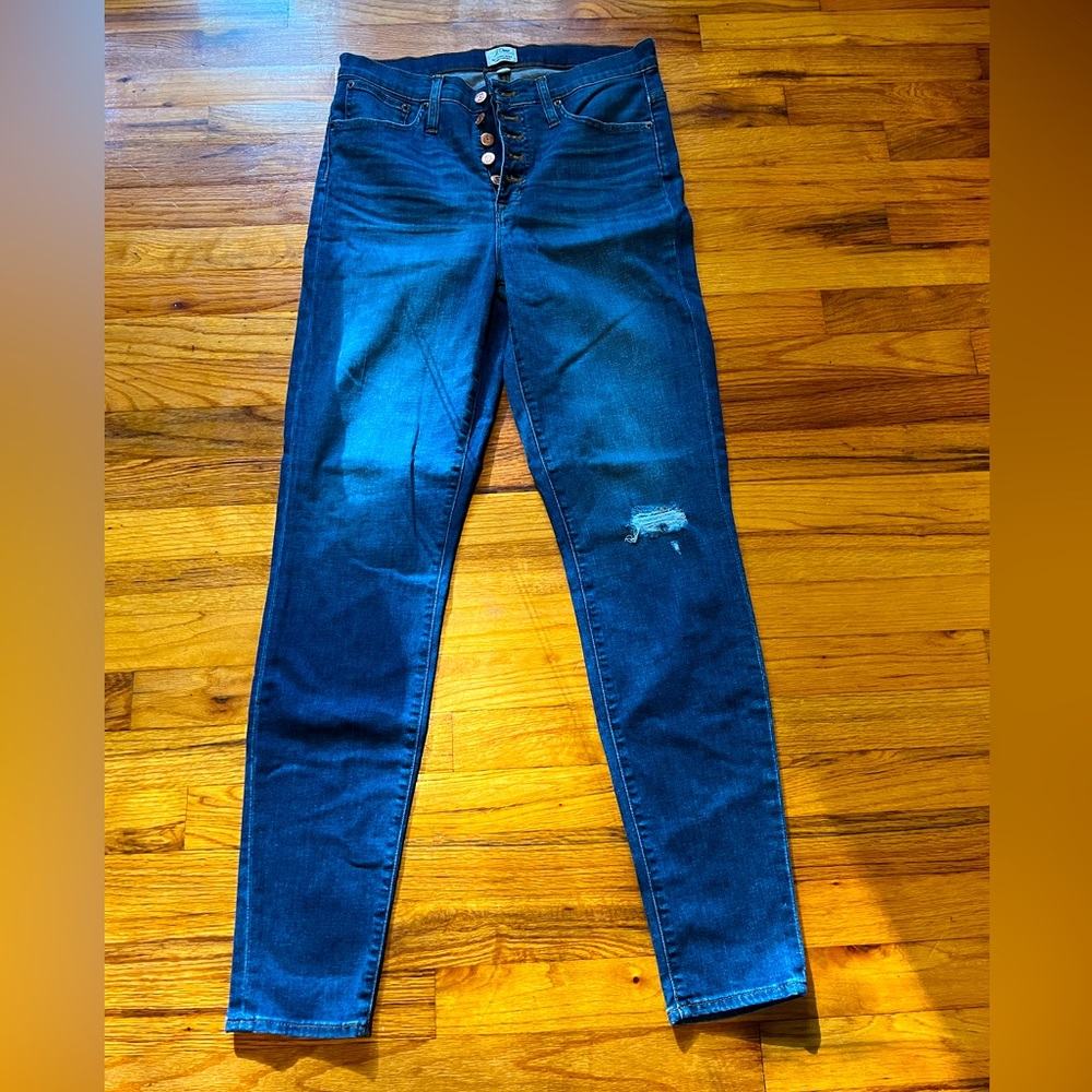 Toothpick high-waisted skinnies